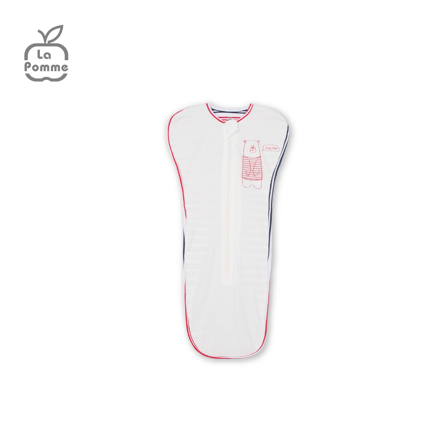 Nhộng chũn ngủ sơ sinh La Pomme Baby Bear - Kẻ Tím Than