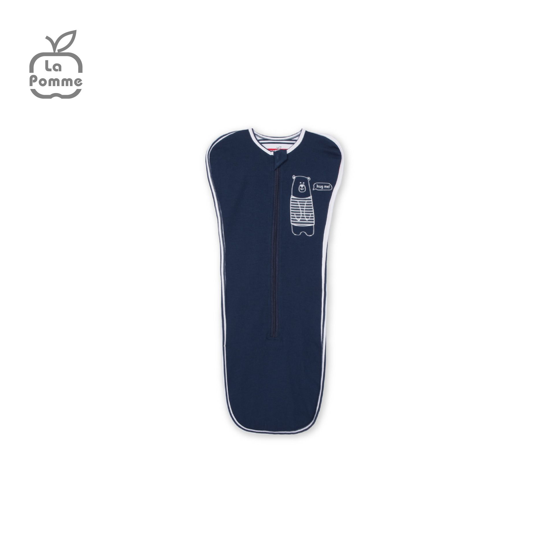 Nhộng chũn ngủ sơ sinh La Pomme Baby Bear - Kẻ Tím Than