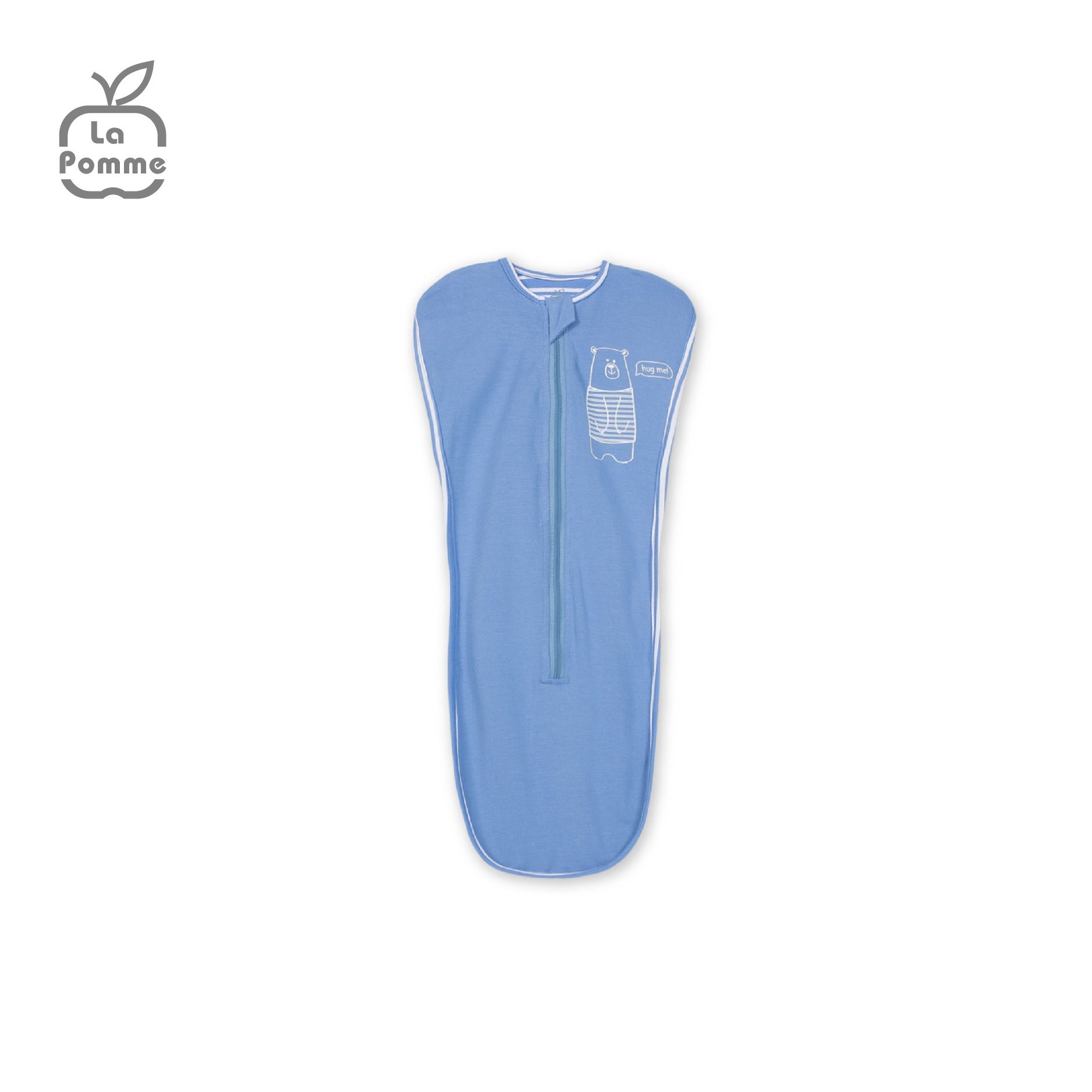 Nhộng chũn ngủ sơ sinh La Pomme Baby Bear - Kẻ Đỏ