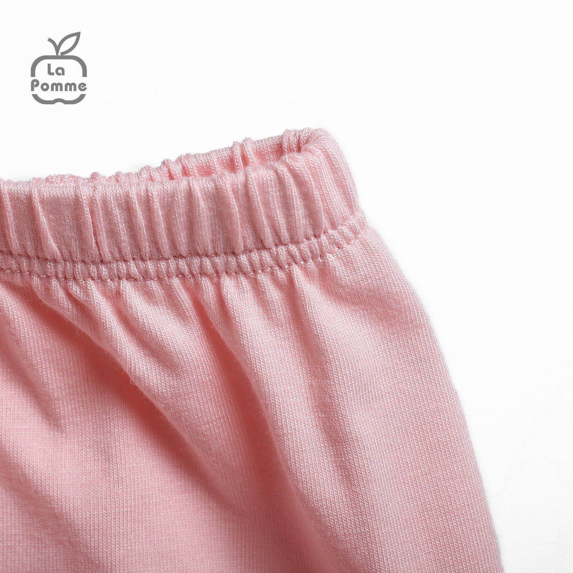 SLD061 Bộ dài tay La Pomme cúc lệch Bầy cừu - Hồng