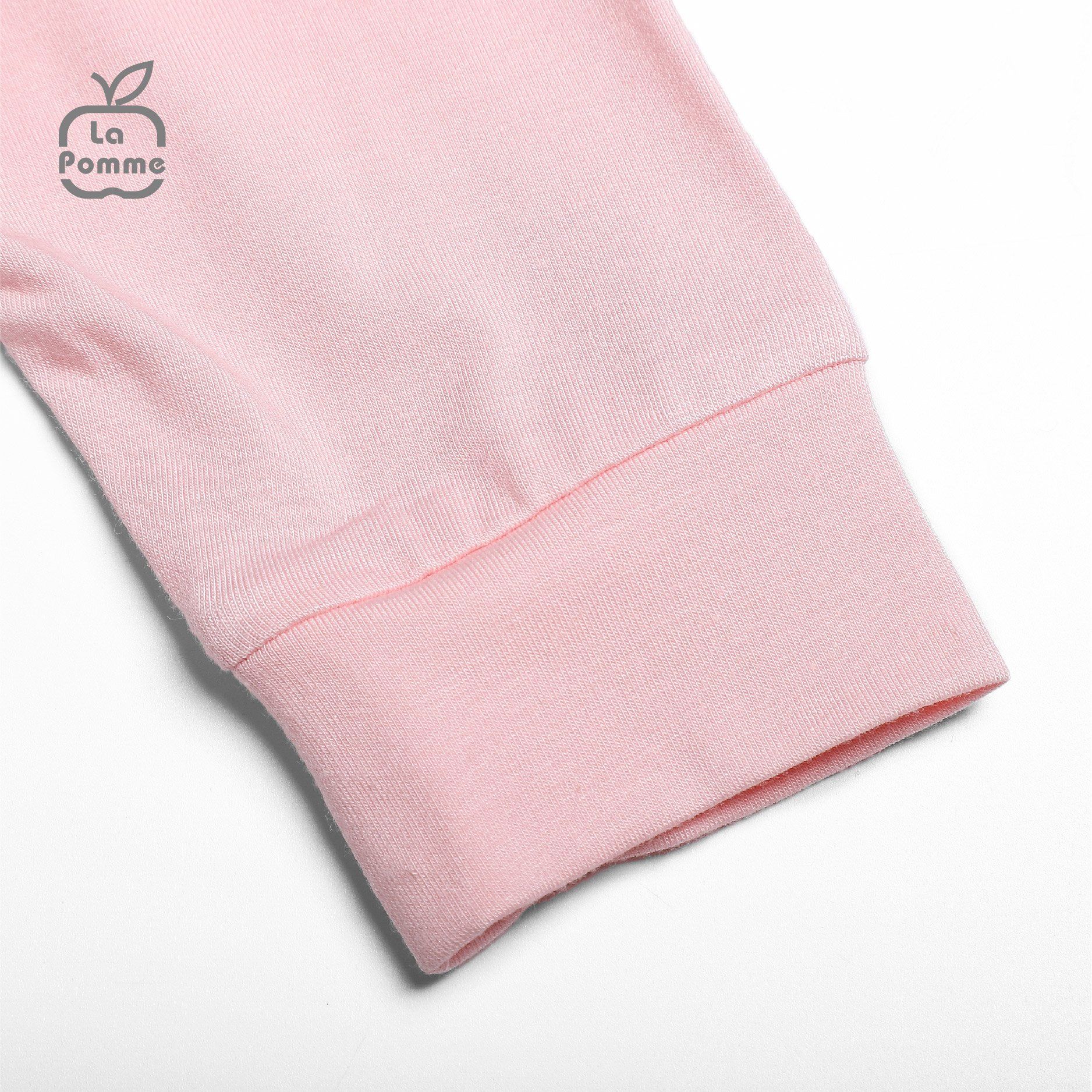 SLD061 Bộ dài tay La Pomme cúc lệch Bầy cừu - Hồng