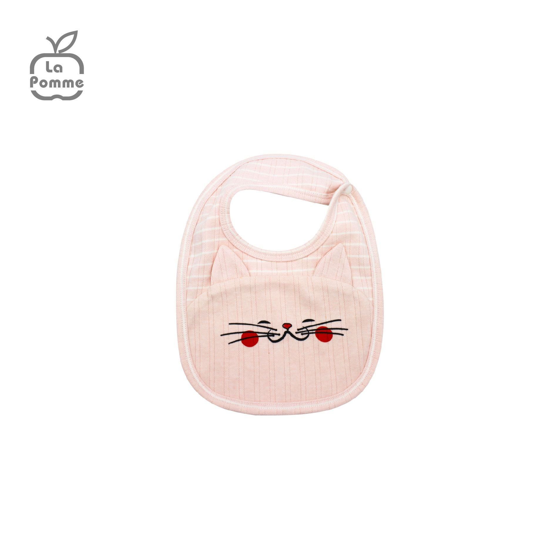 R058 Yếm La Pomme Kẻ - 0M Hồng