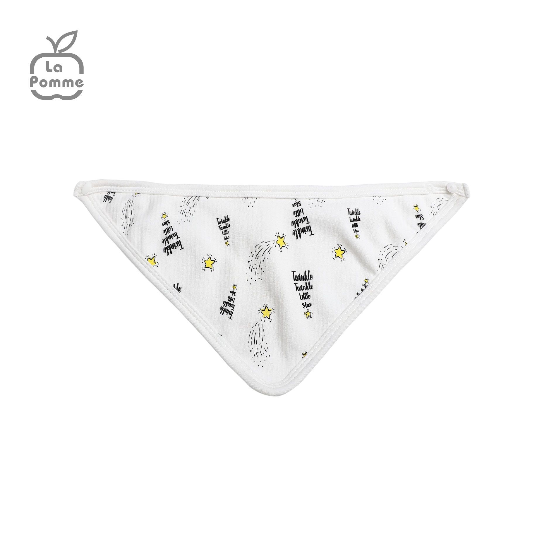 R060 Yếm La Pomme Ngôi sao nhỏ - 0M Trắng Vàng