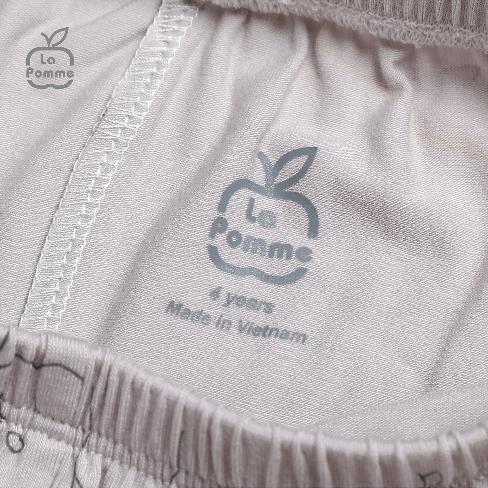 SL183 Bộ dài tay túi cừu nhỏ La Pomme - Ghi