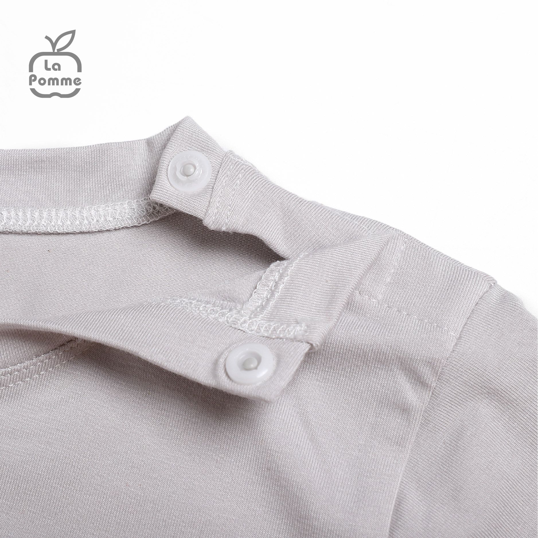 SL183 Bộ dài tay túi cừu nhỏ La Pomme - Ghi