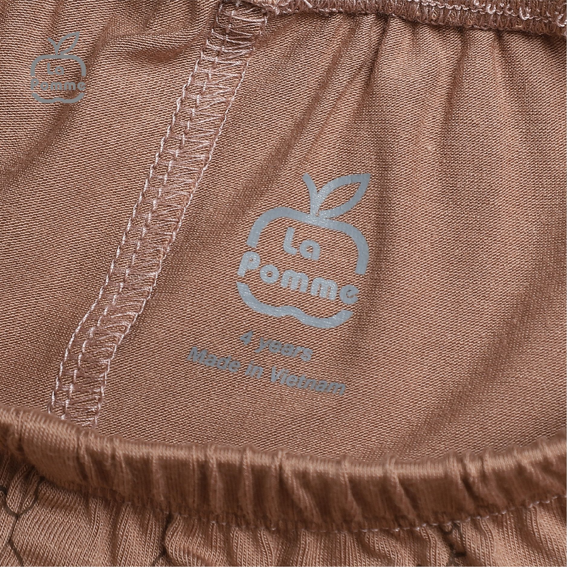 SL183 Bộ dài tay túi cừu nhỏ La Pomme - Nâu