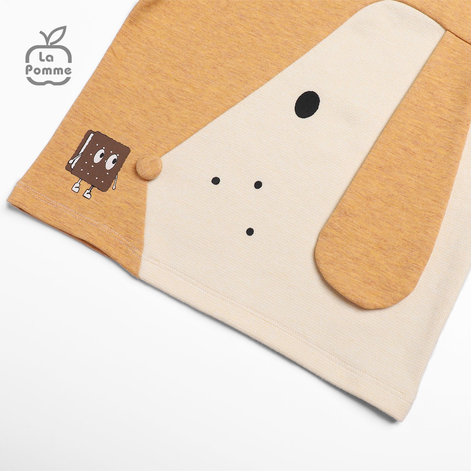 SL194 Bộ dài tay Chú chó tai dài La Pomme - Vàng