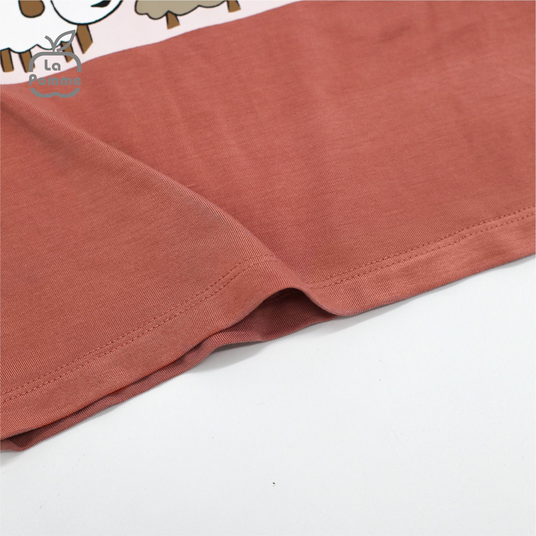 SL205 Bộ dài tay Đàn cừu nhỏ La Pomme - Xanh