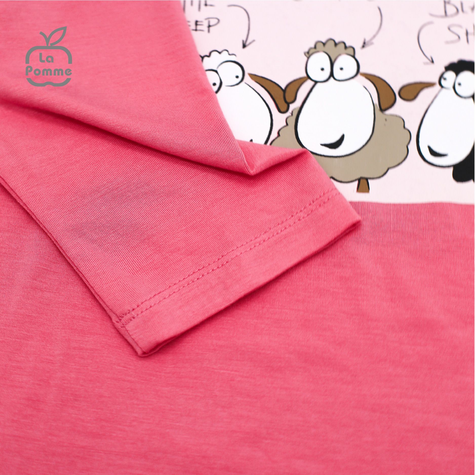 SL205 Bộ dài tay Đàn cừu nhỏ La Pomme - Xanh