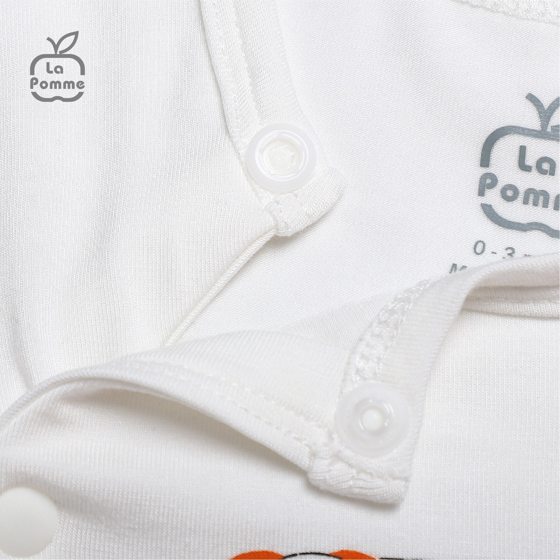 SLD061 Bộ dài tay La Pomme cúc lệch Bầy cừu - Be