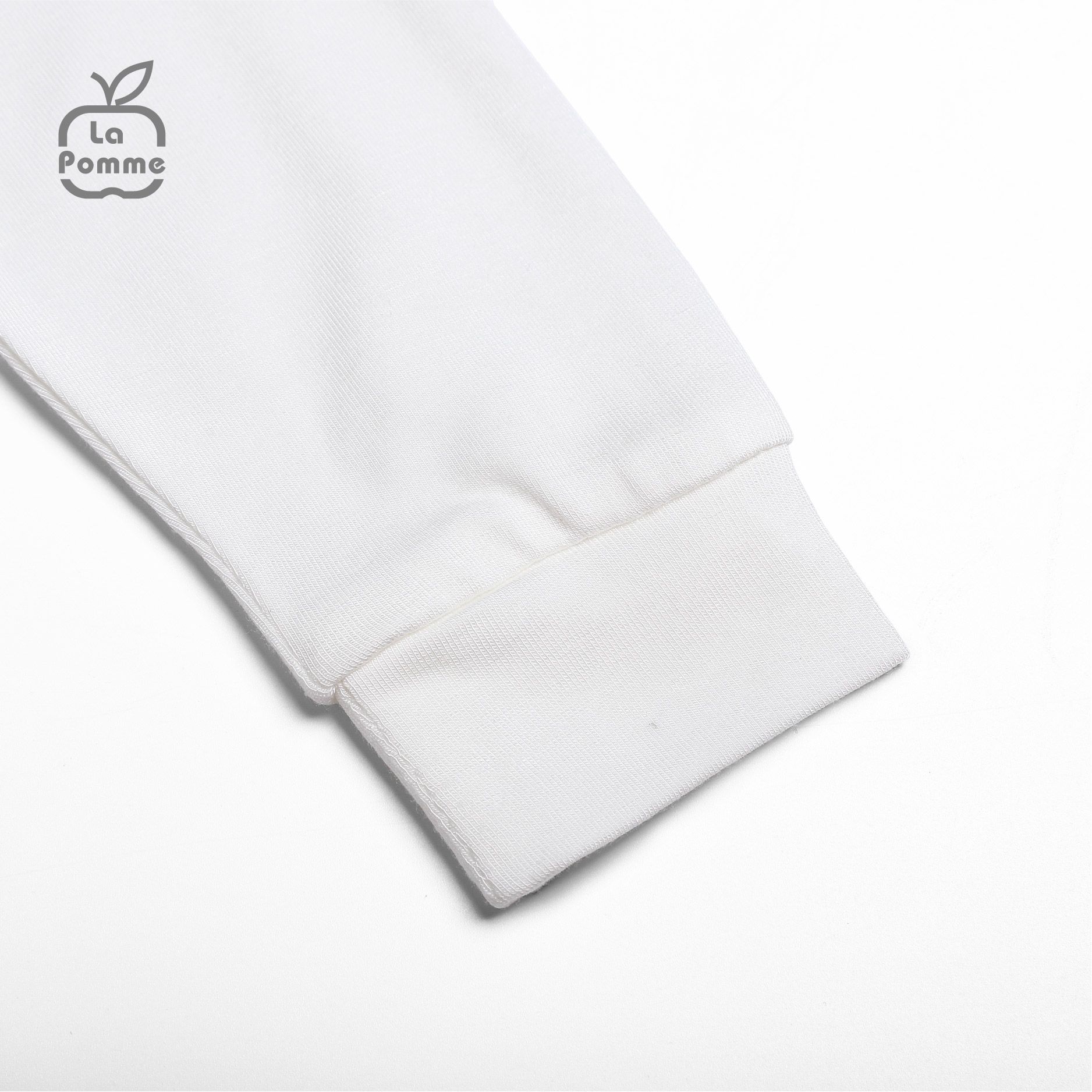 SLD061 Bộ dài tay La Pomme cúc lệch Bầy cừu - Be