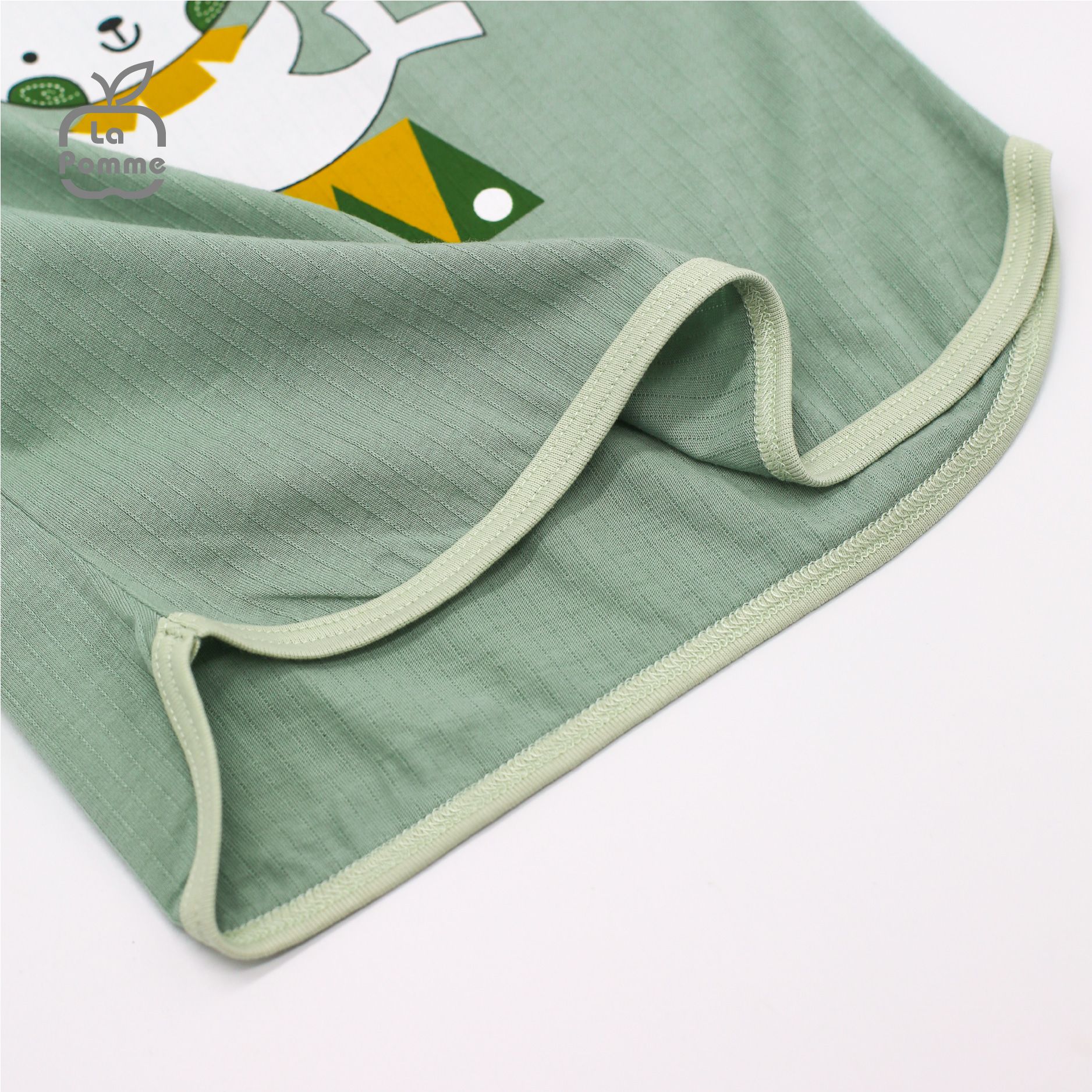 SS210 Bộ cộc tay La Pomme Xiếc Sư tử biển - Xanh mint