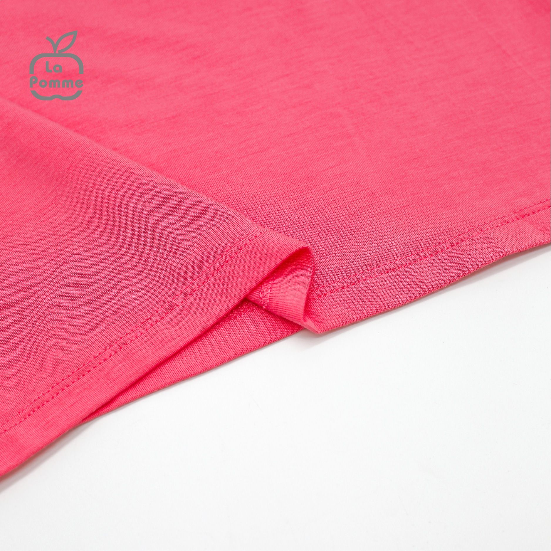 SS211 Bộ cộc tay La Pomme hoa Tulip - Hồng