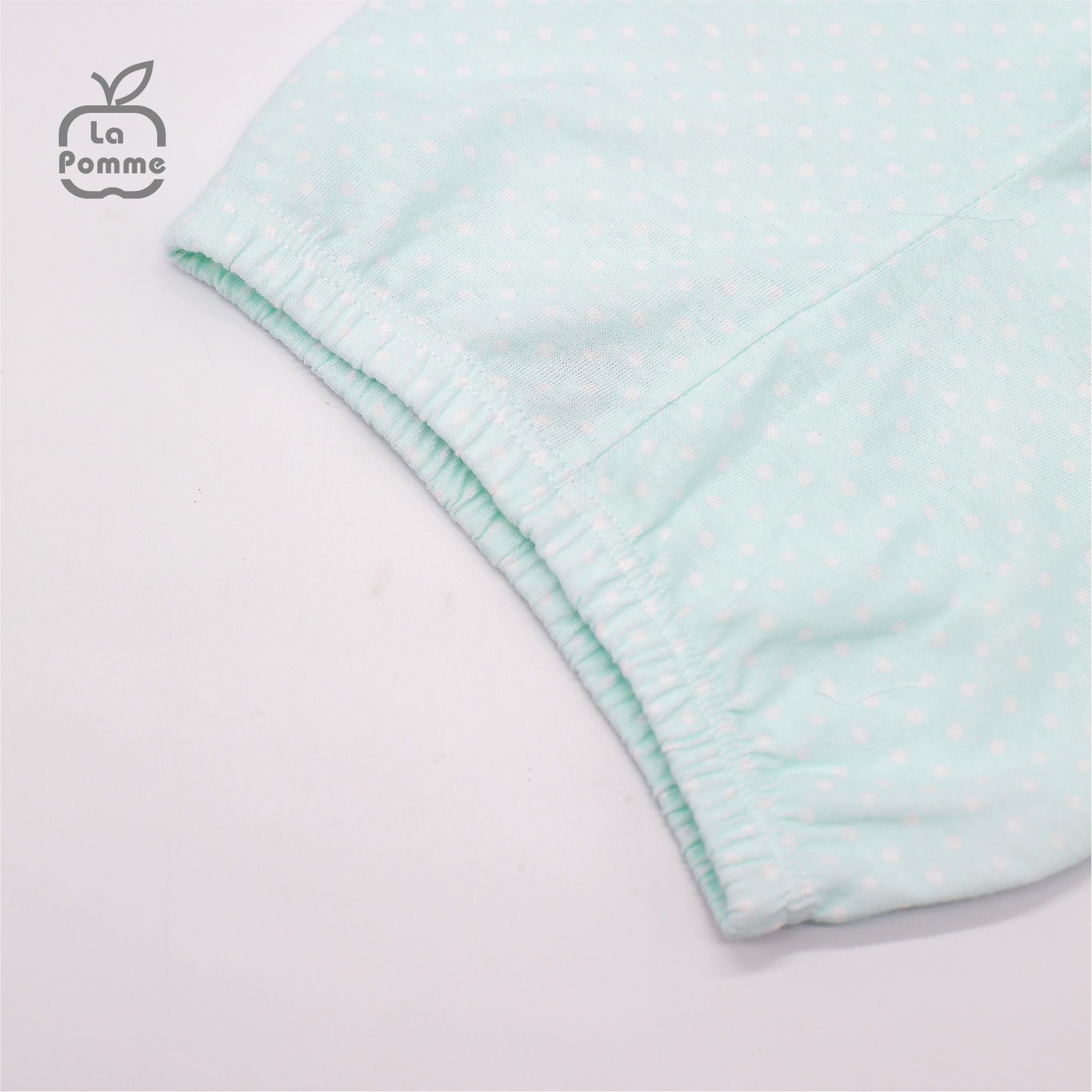 SS215 Bộ cộc tay La Pomme Chiếc lá - Trắng