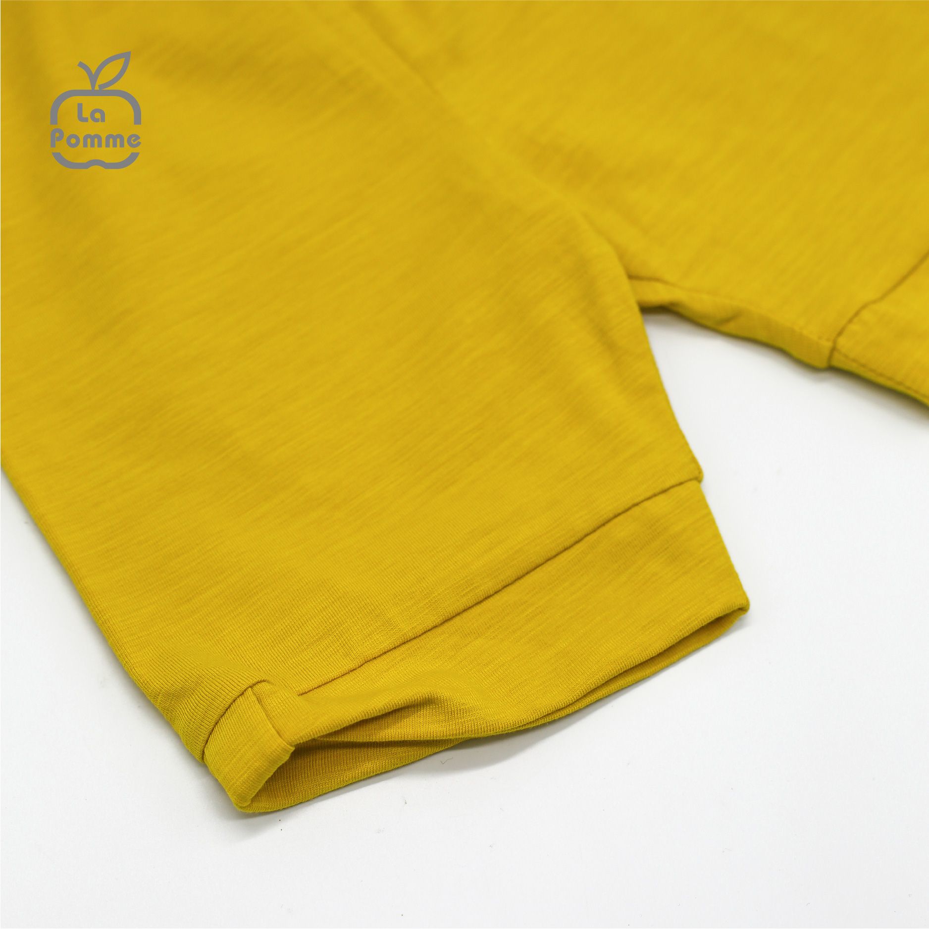 SS215 Bộ cộc tay La Pomme Chiếc lá - Trắng