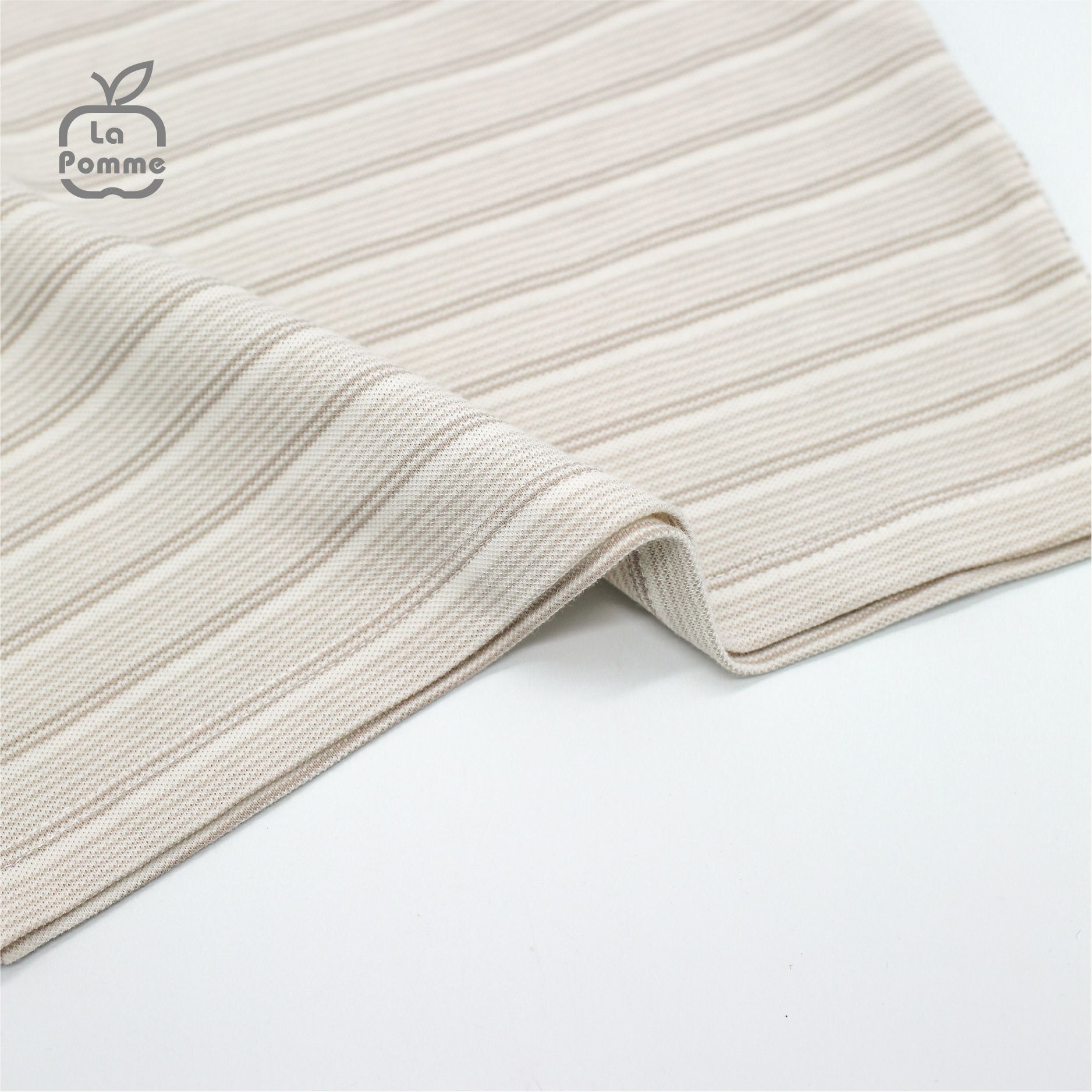 SS226 Bộ cộc tay La Pomme Xiếc thú - Xanh kẻ