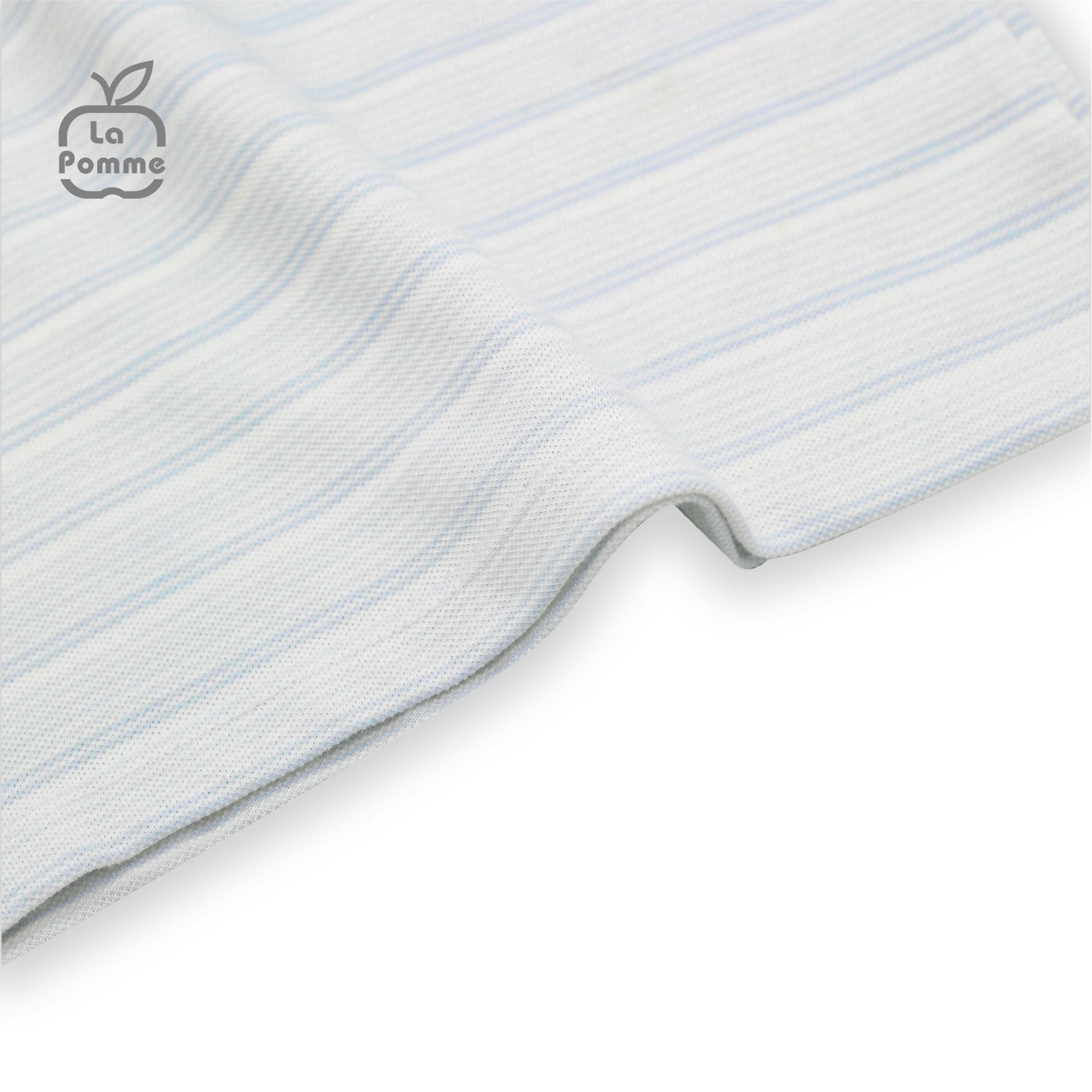 SS226 Bộ cộc tay La Pomme Xiếc thú - Xanh kẻ