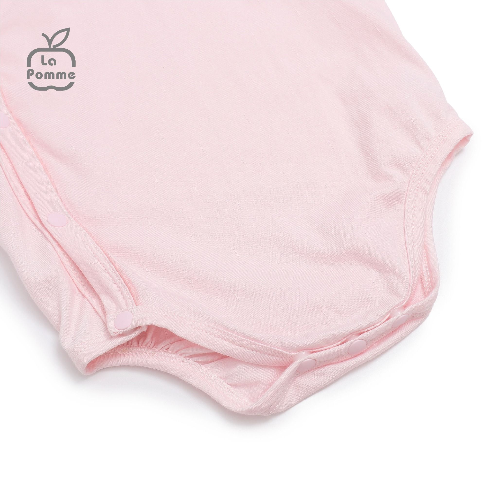 Body chip dài tay La Pomme cúc lệch chú voi Dumbo - Hồng