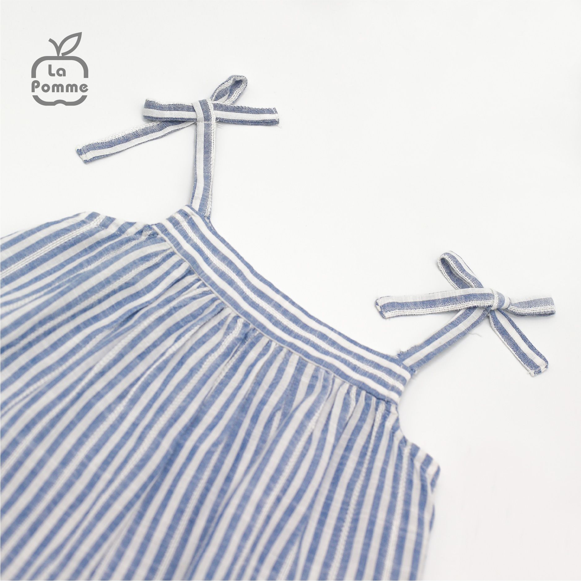 WD004 Đầm hai dây La Pomme - Hoa nhí