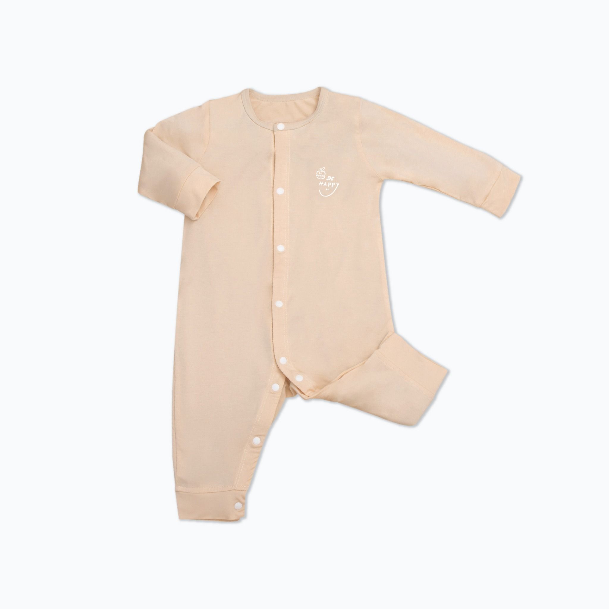 Body dài tay La Pomme huggy - Trắng