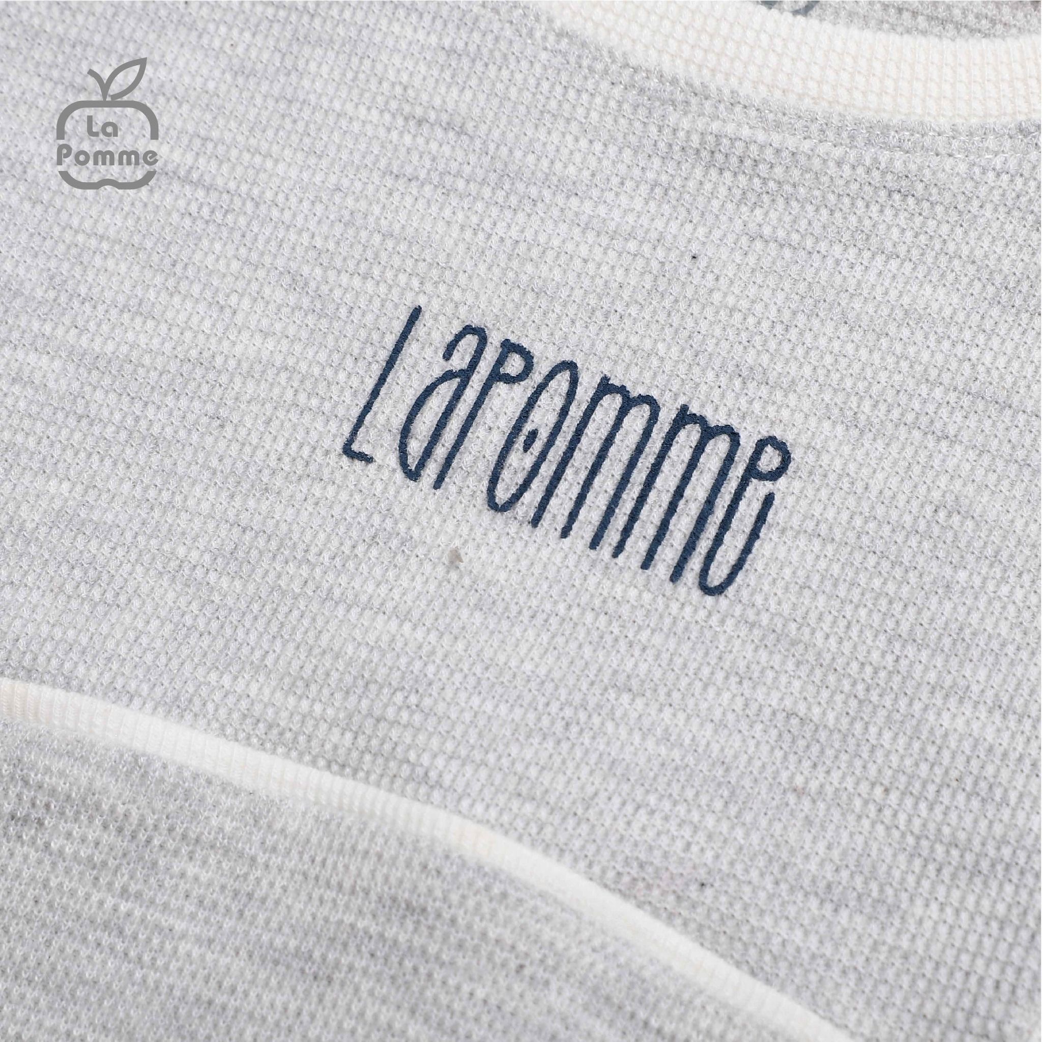 SL236 Bộ dài tay phối màu thể thao La Pomme - Ghi