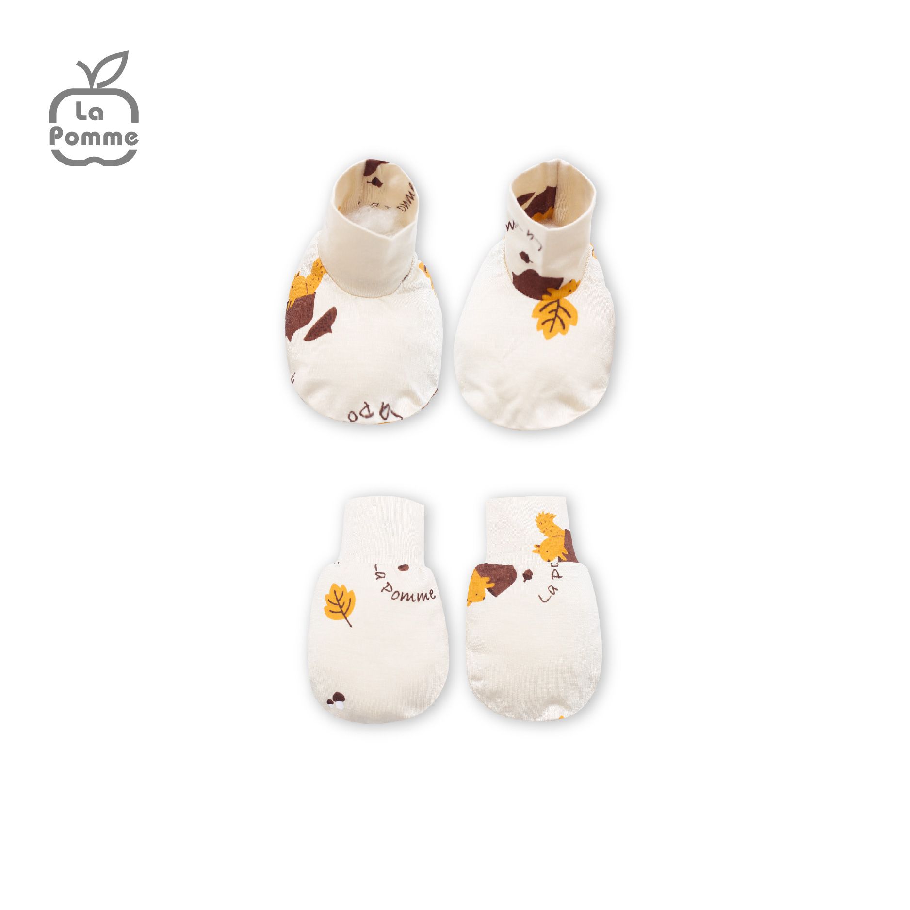 Set bao tay bao chân La Pomme Sóc nâu và hạt dẻ - Be