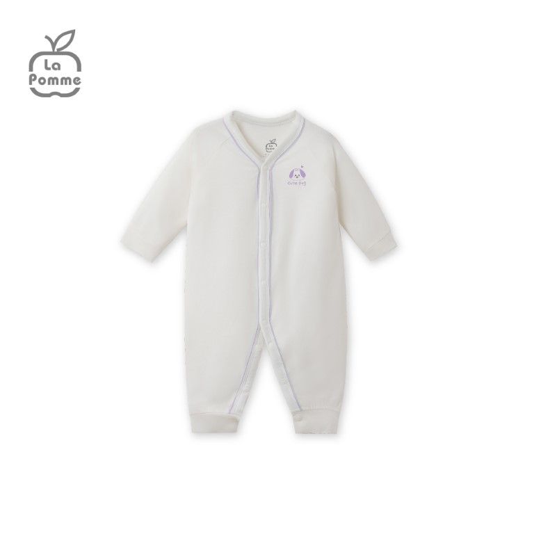Body dài tay La Pomme baby kisses - Tím