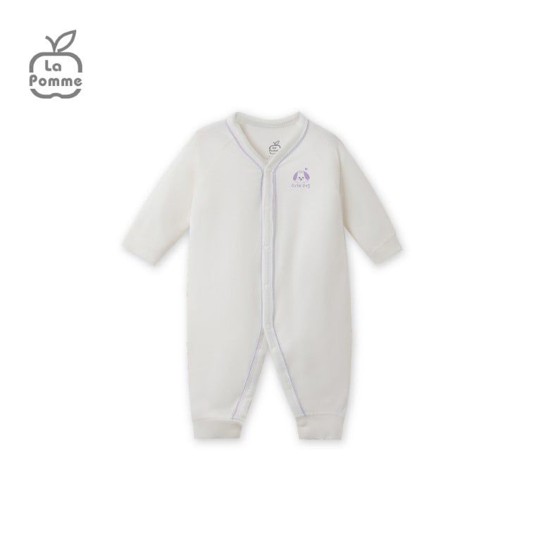 Body dài tay La Pomme baby kisses - Nâu