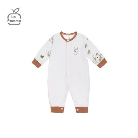 Body dài tay La Pomme lovely baby - Nâu
