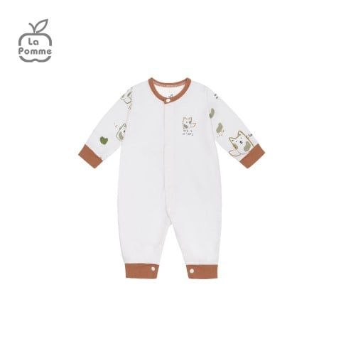 Body dài tay La Pomme lovely baby - Xanh