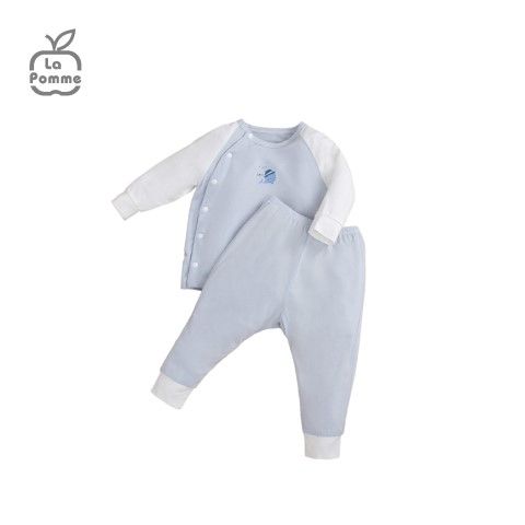  Bộ Dài Tay La Pomme Cúc lệch Puppy - Xanh bạc hà 2 