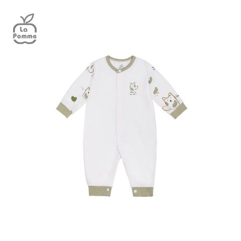 Body dài tay La Pomme lovely baby - Nâu