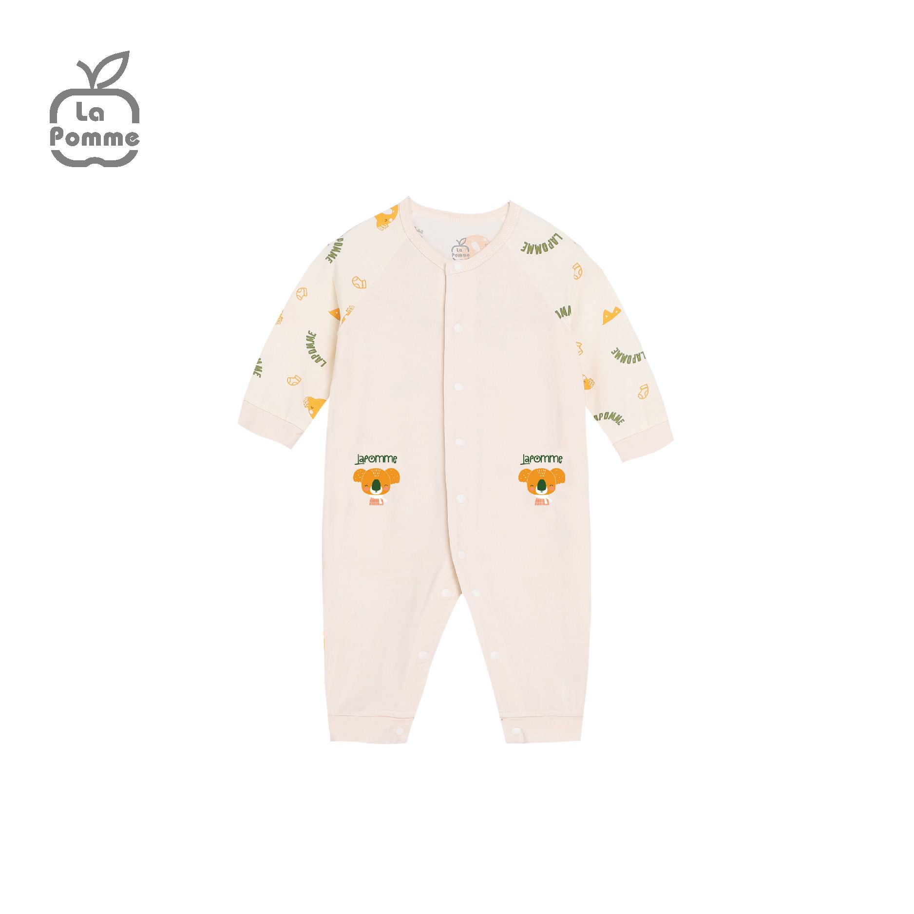 Body dài tay La Pomme Koala tinh nghịch - Ghi