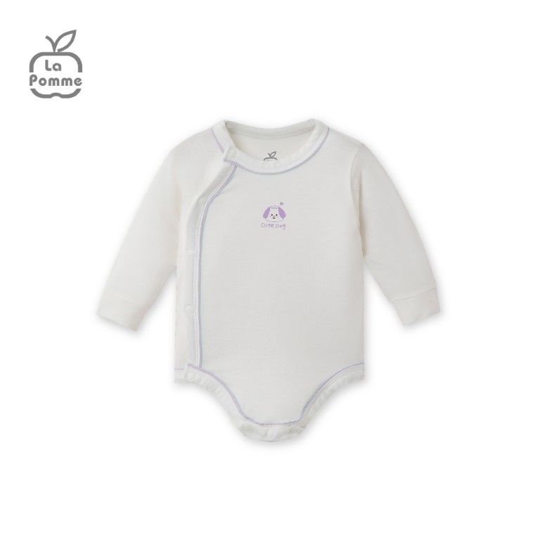 Body chip dài tay La Pomme baby kisses - Nâu