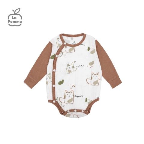 Body chip dài tay La Pomme lovely baby - Xanh