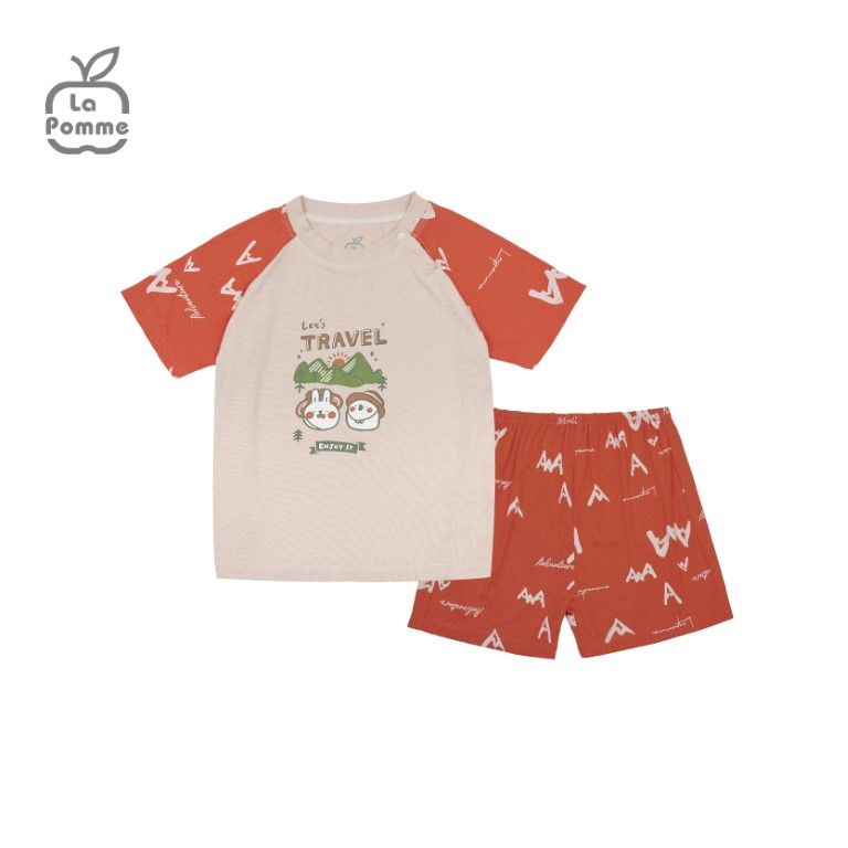 Bộ cộc tay La Pomme chuyến dã ngoại mùa hè - Xanh