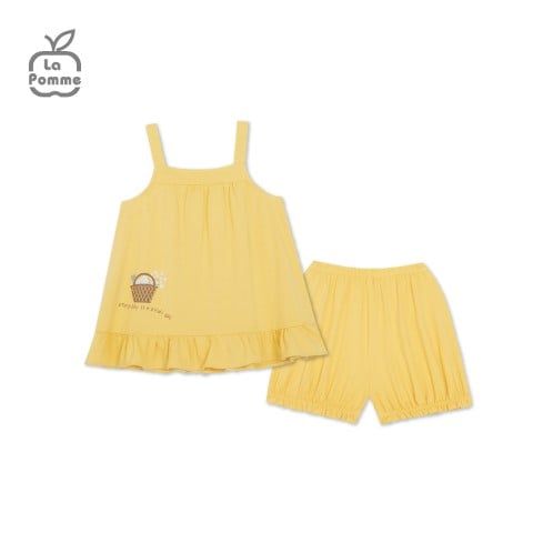 Bộ hai dây La Pomme giỏ mây mùa hè - Tím