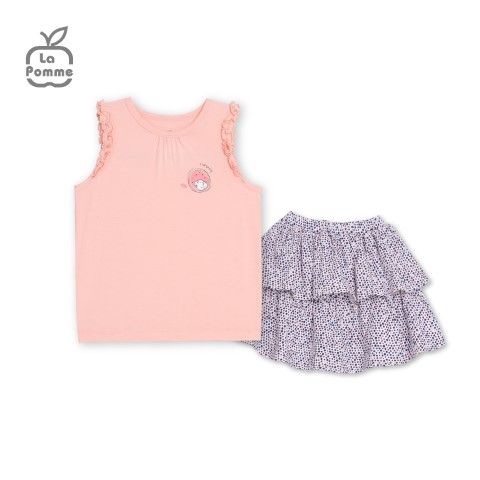 Bộ ba lỗ La Pomme Mùa hè dưa hấu - Hồng