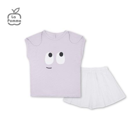 Bộ cộc tay La Pomme giả váy Sparkling Eyes - Be