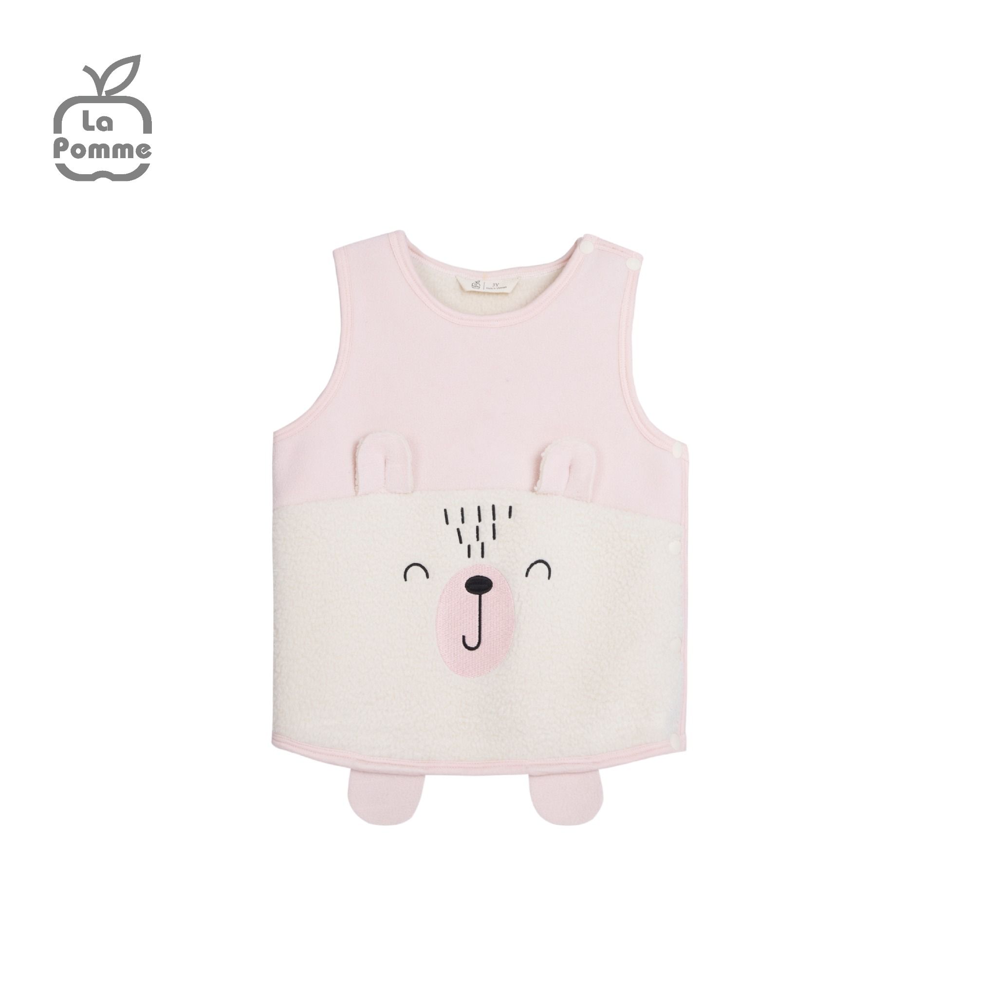 Áo Gile Fur La Pomme Baby Bear - Vàng