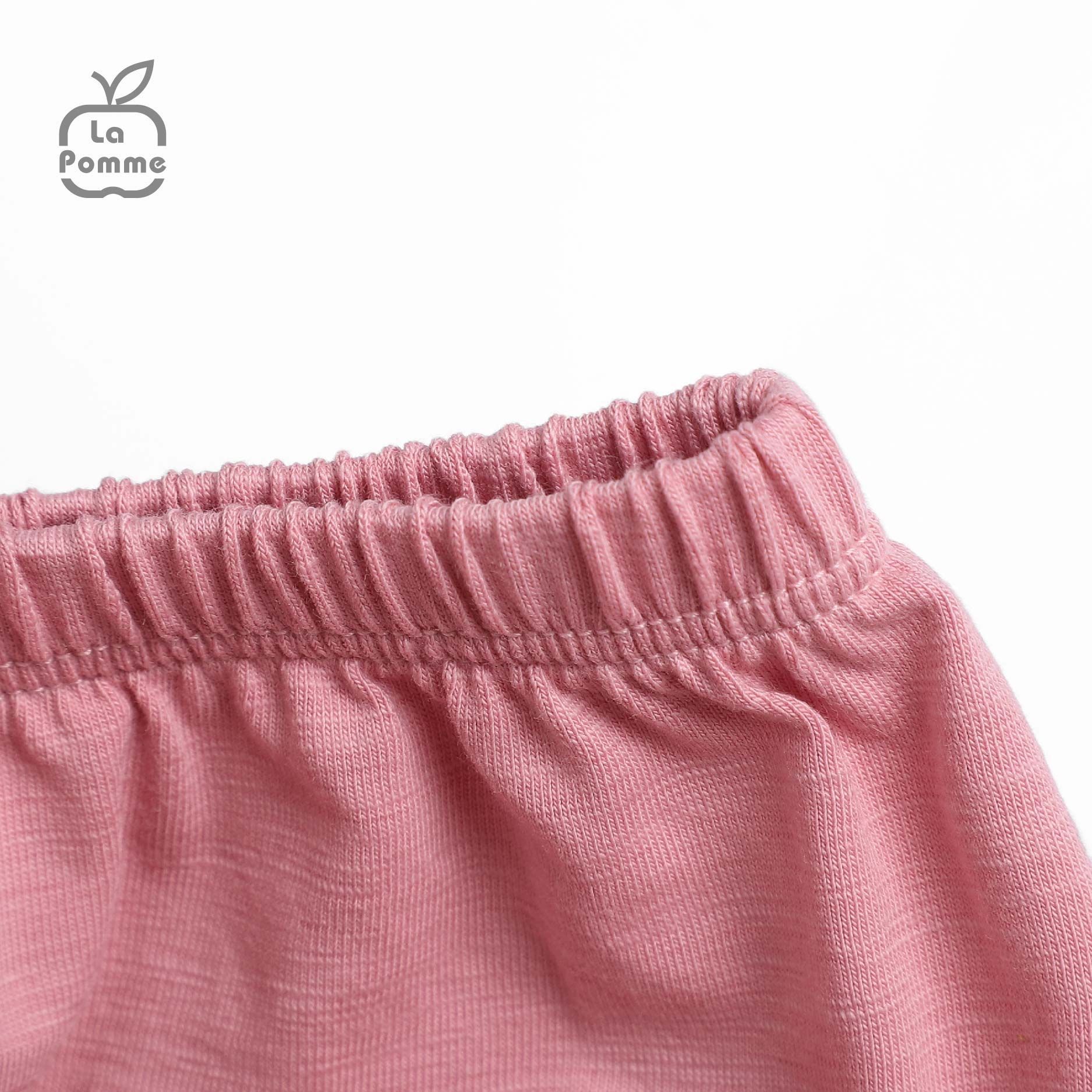 SL195 Bộ dài tay kẻ Chú Rái cá La Pomme - Hồng