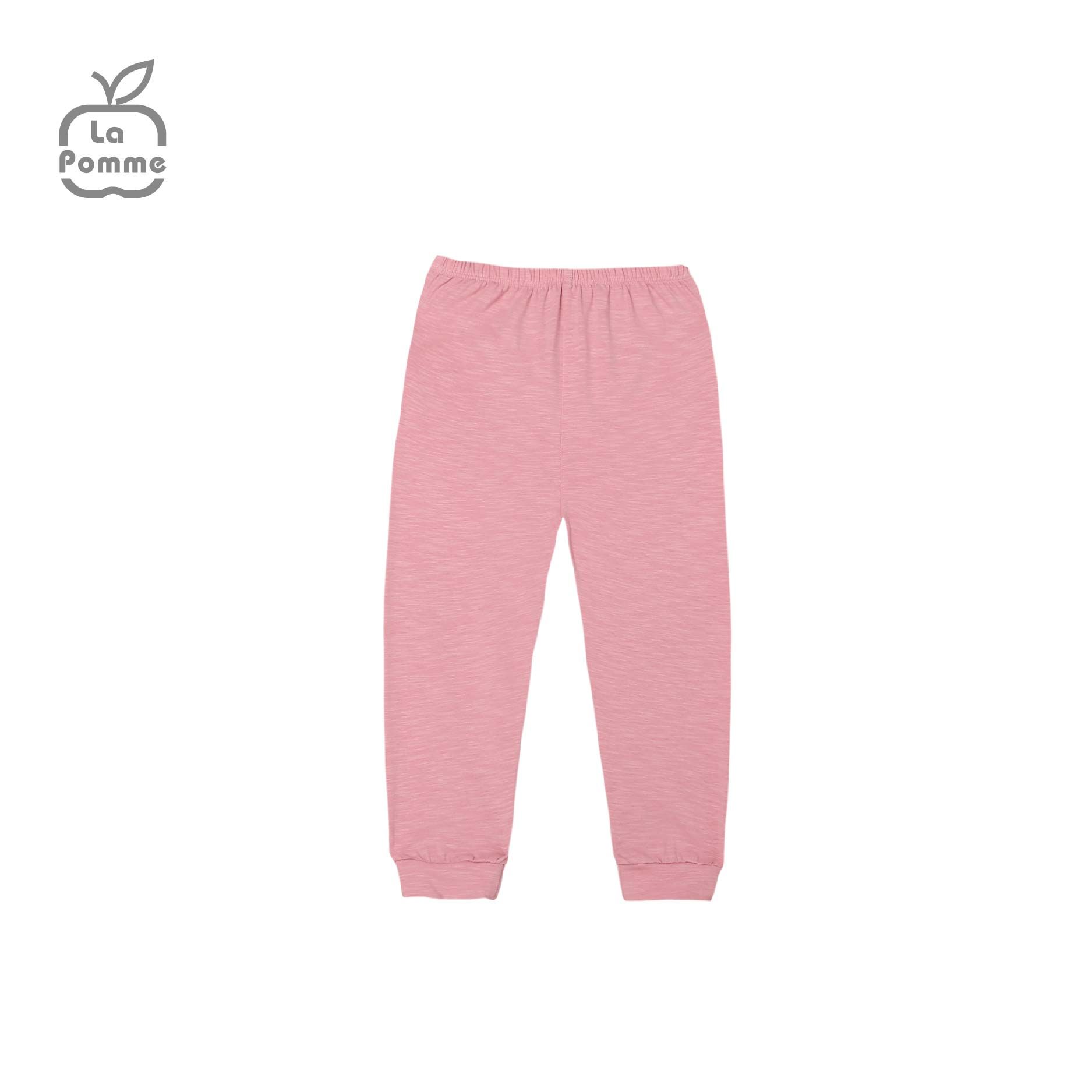 SL195 Bộ dài tay kẻ Chú Rái cá La Pomme - Hồng