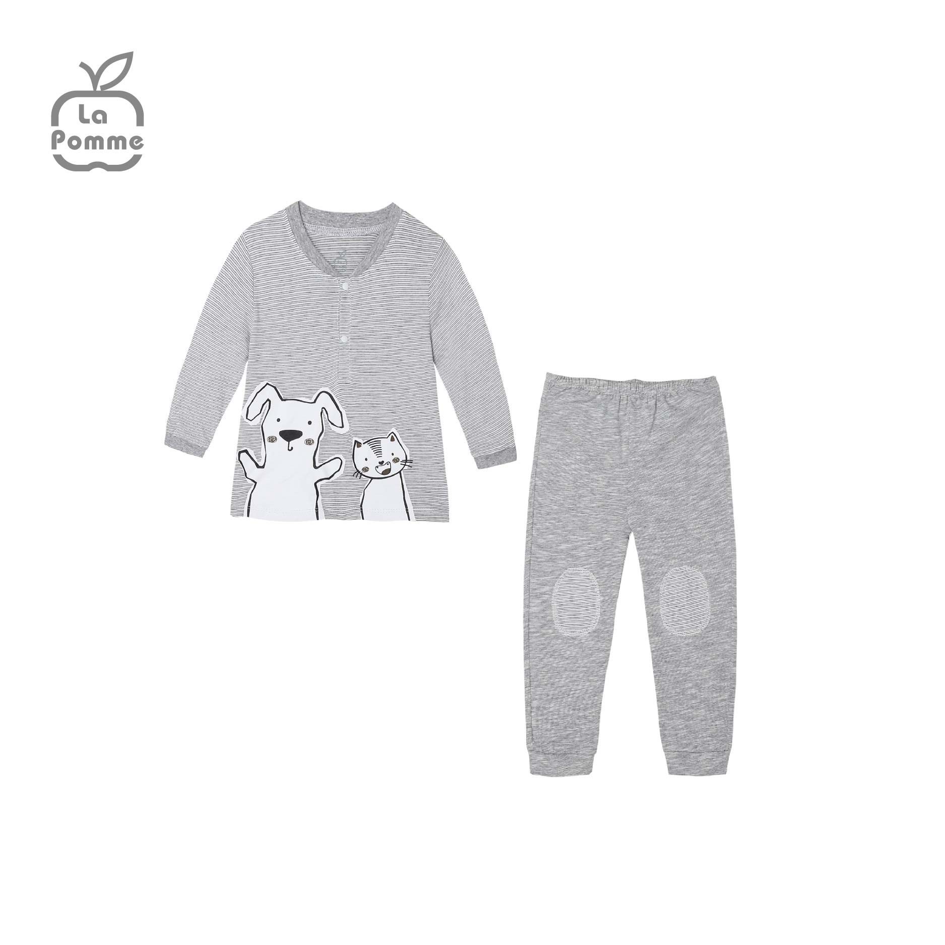 SL206 Bộ dài tay Tình bạn diệu kỳ La Pomme - Tím than