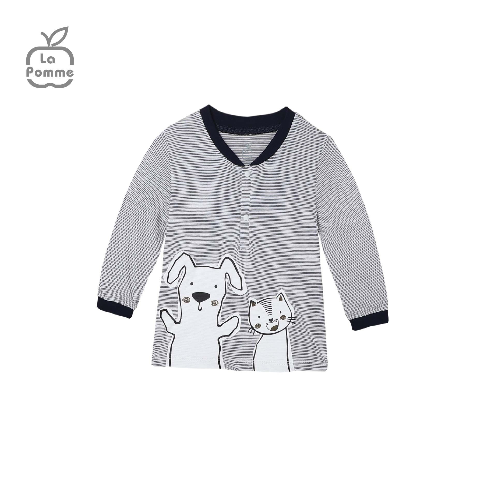 SL206 Bộ dài tay Tình bạn diệu kỳ La Pomme - Tím than