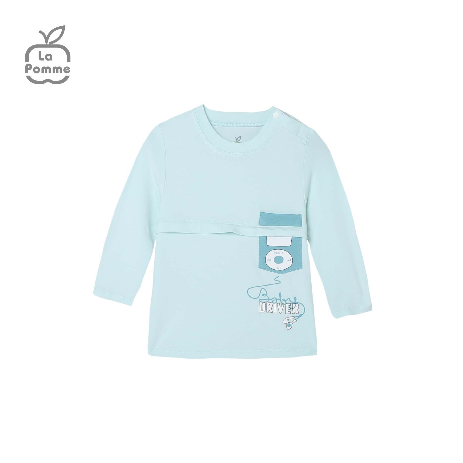 SL217 Bộ dài tay Giai điệu âm nhạc La Pomme - Xanh