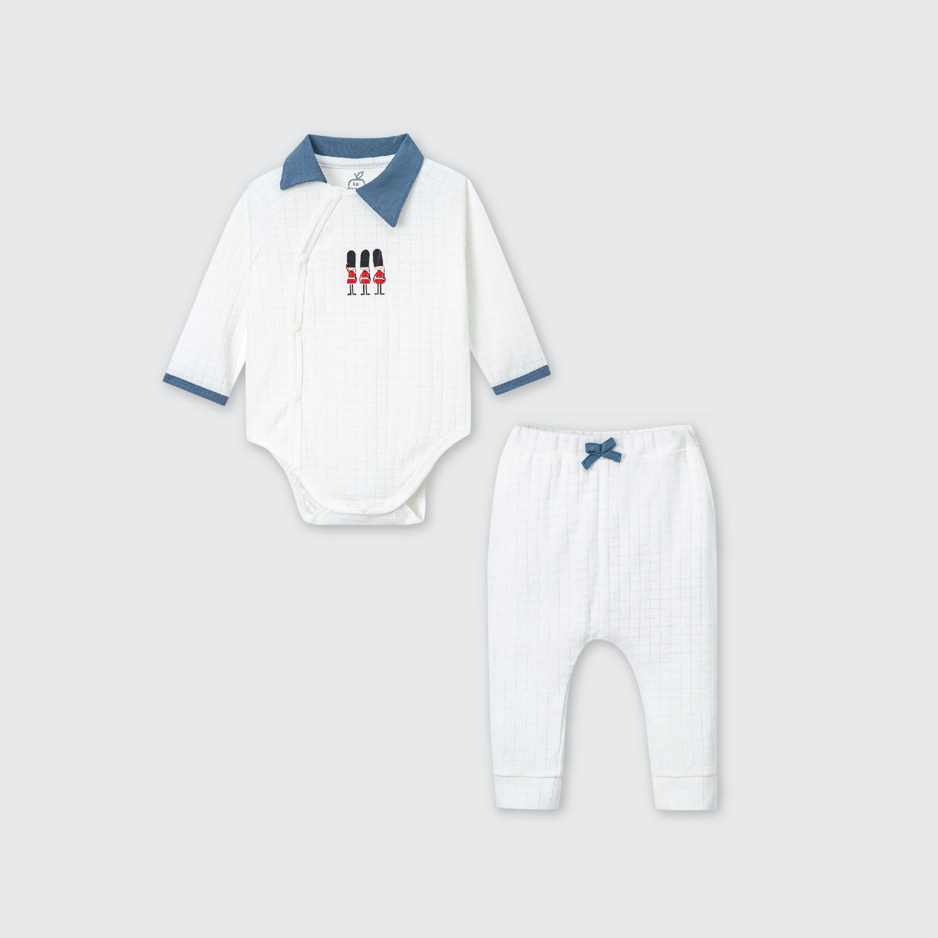 Set body chip dài tay kèm quần La Pomme Chú lính chì