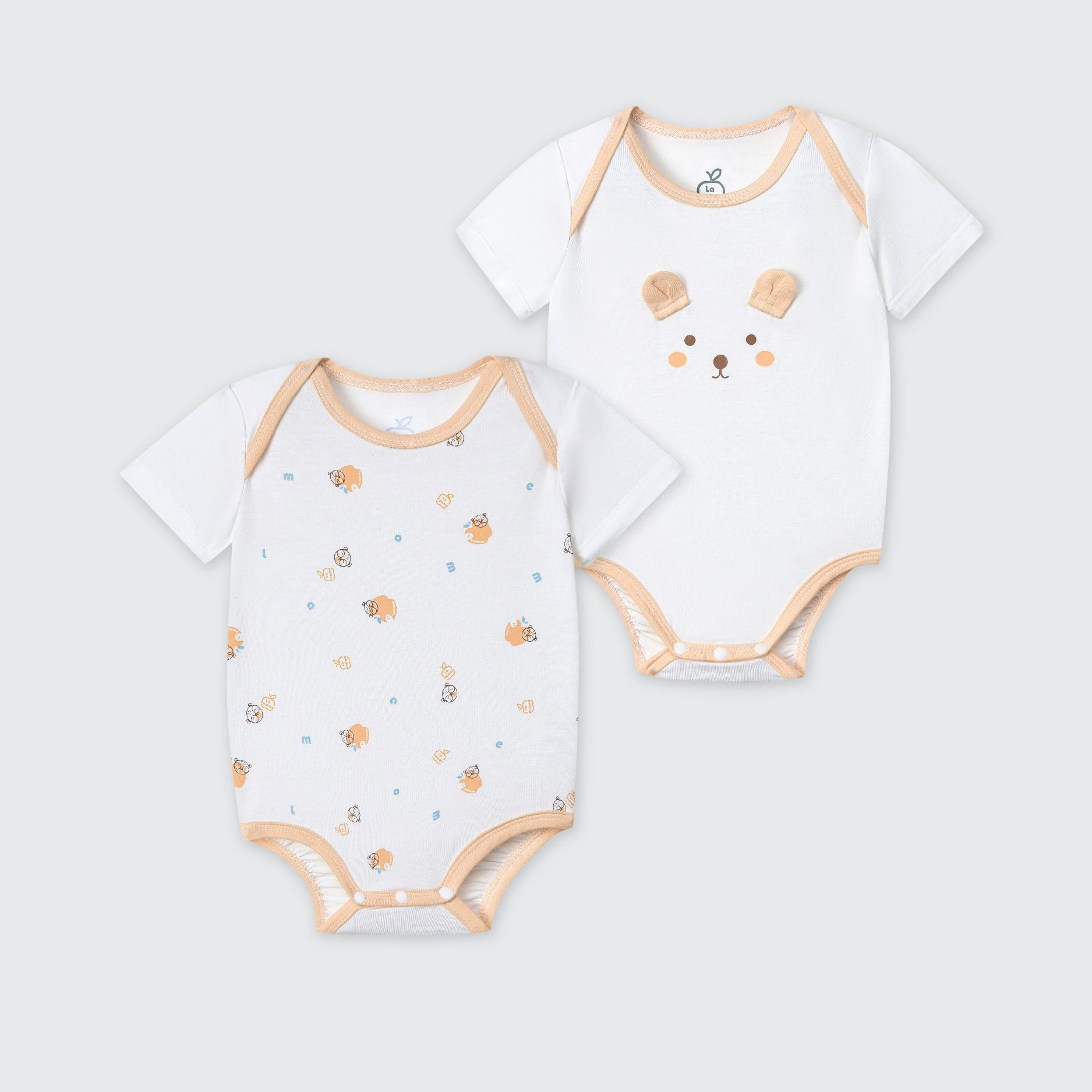 Set 2 Bodychip cộc La Pomme Cổ cách điệu tiện lợi