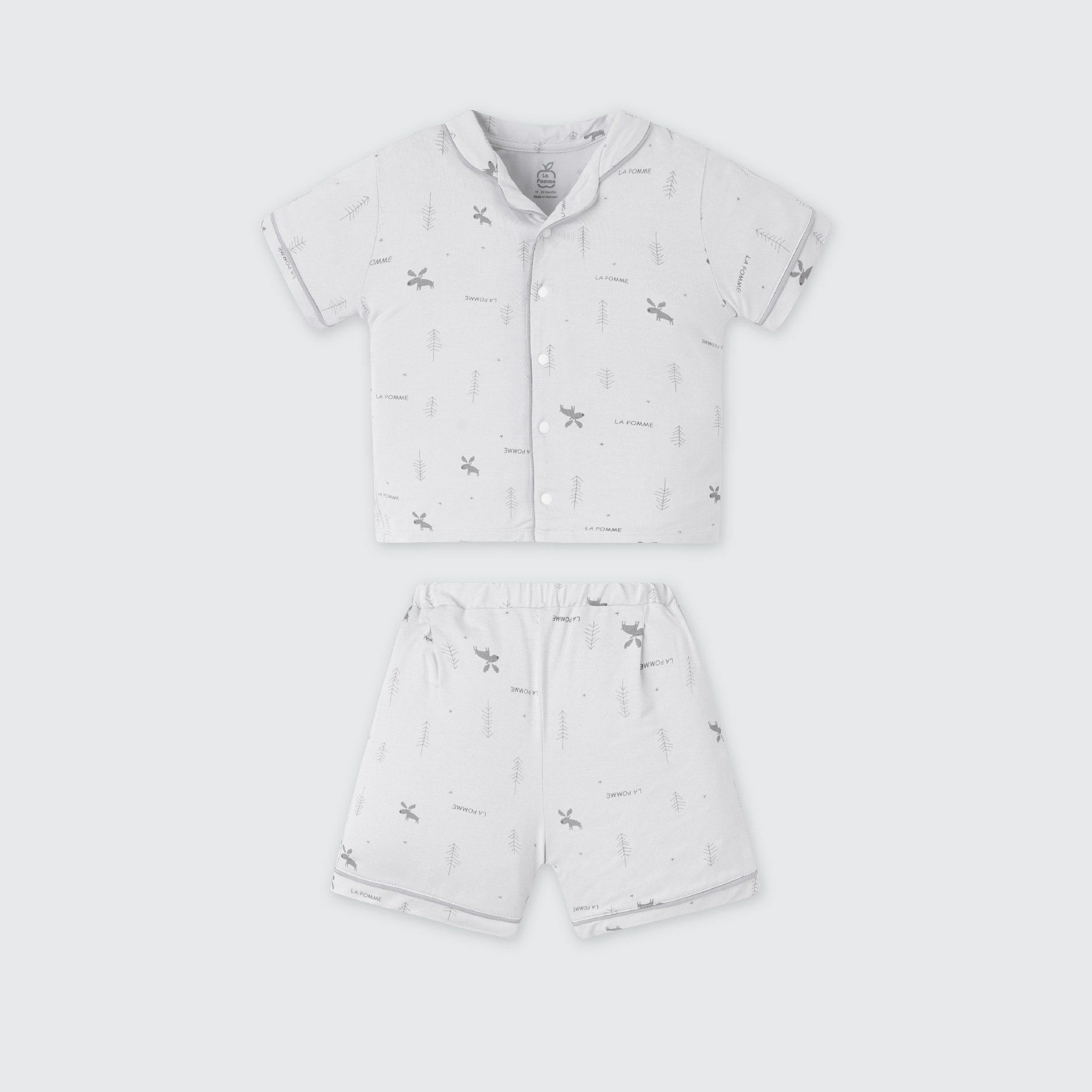 Bộ cộc tay Pyjama La Pomme Hươu nhỏ