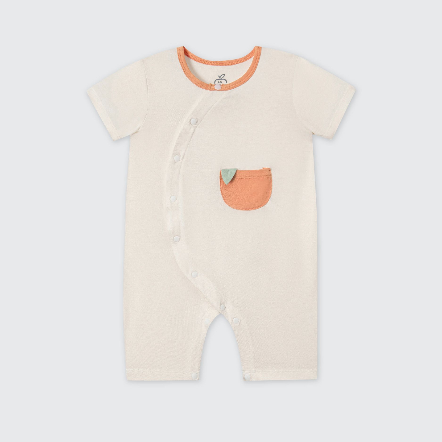 Body cộc tay La Pomme Trái cam cách điệu
