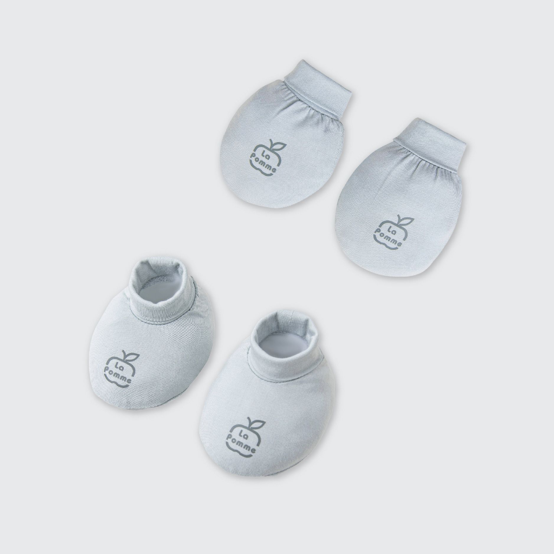 Set bao tay bao chân sơ sinh La Pomme bé yêu năng động